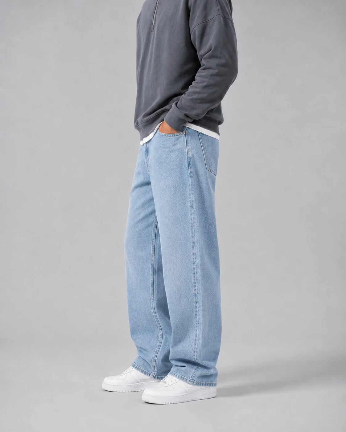Men wearing the STRIP collection