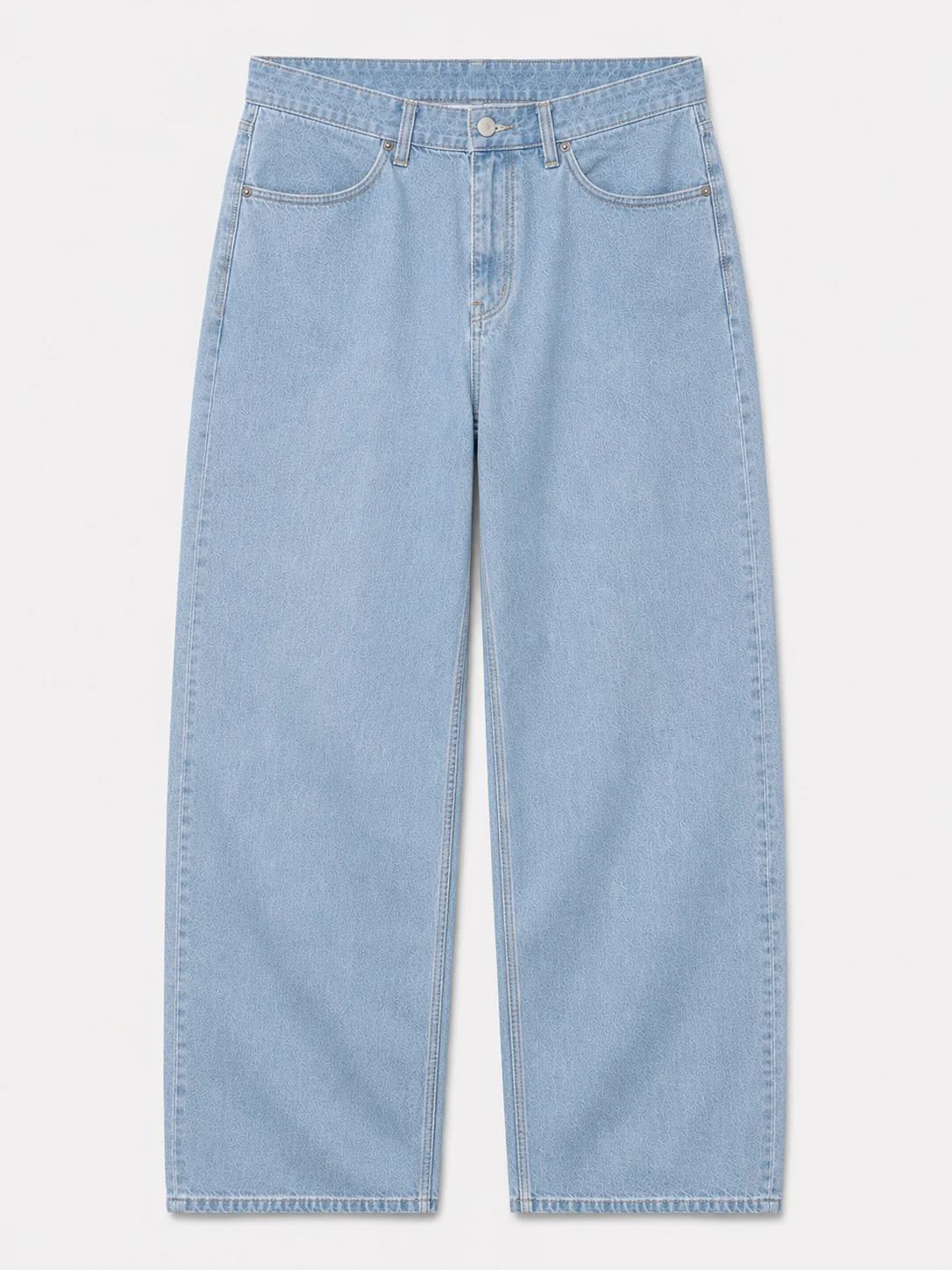Light Blue Wide-Leg Jeans