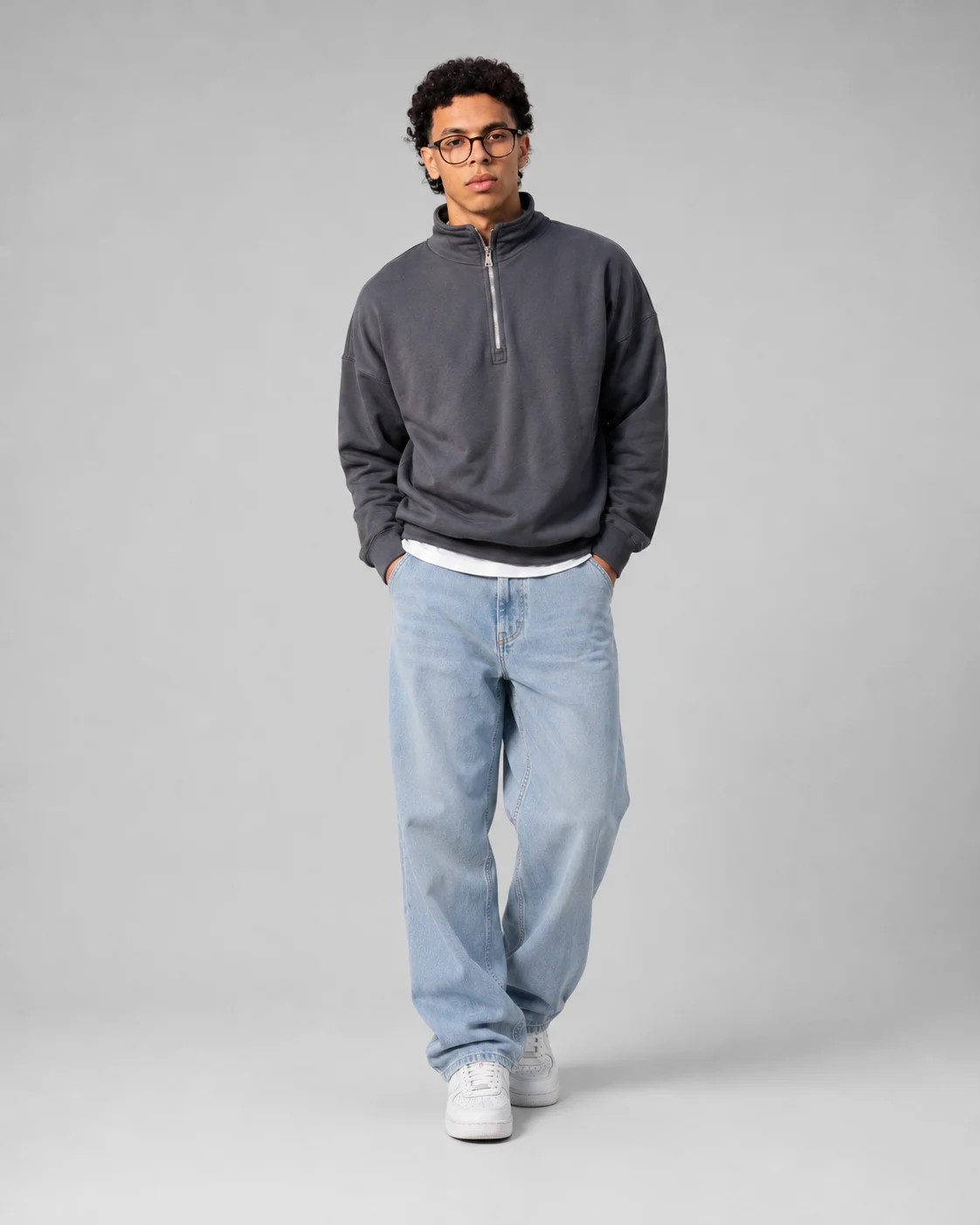 Light Blue Wide-Leg Jeans preview