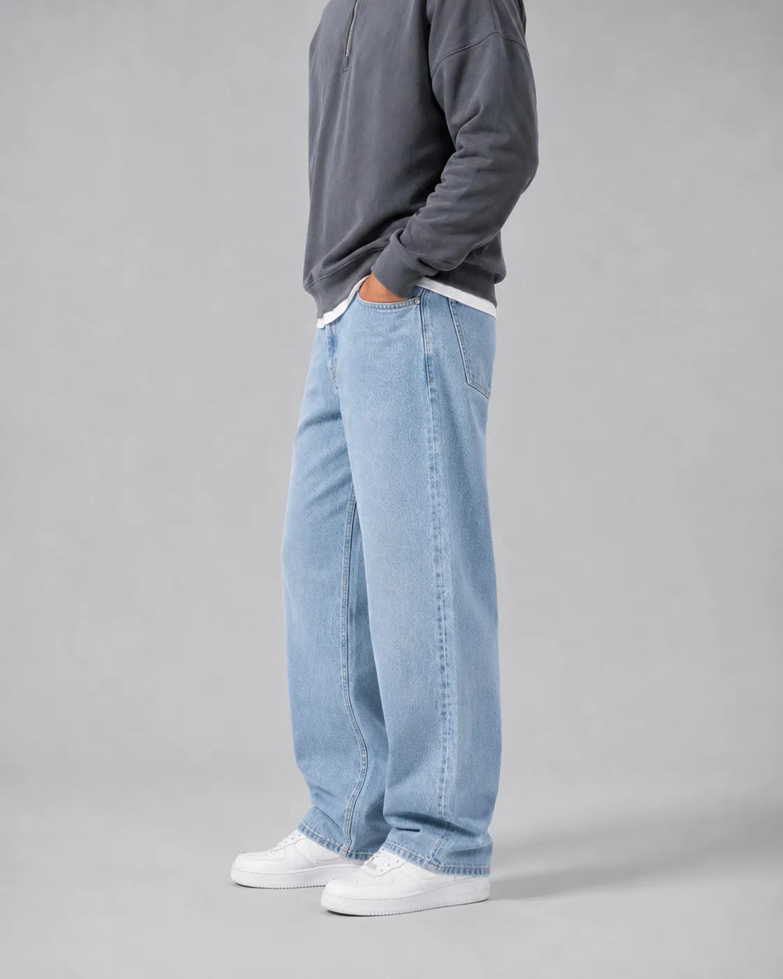 Light Blue Wide-Leg Jeans preview